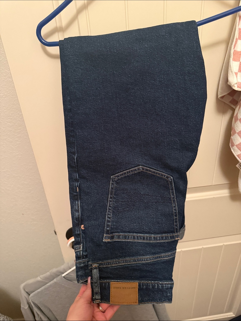 American Eagle Outfitters Straight Leg Dark Blue Jeans